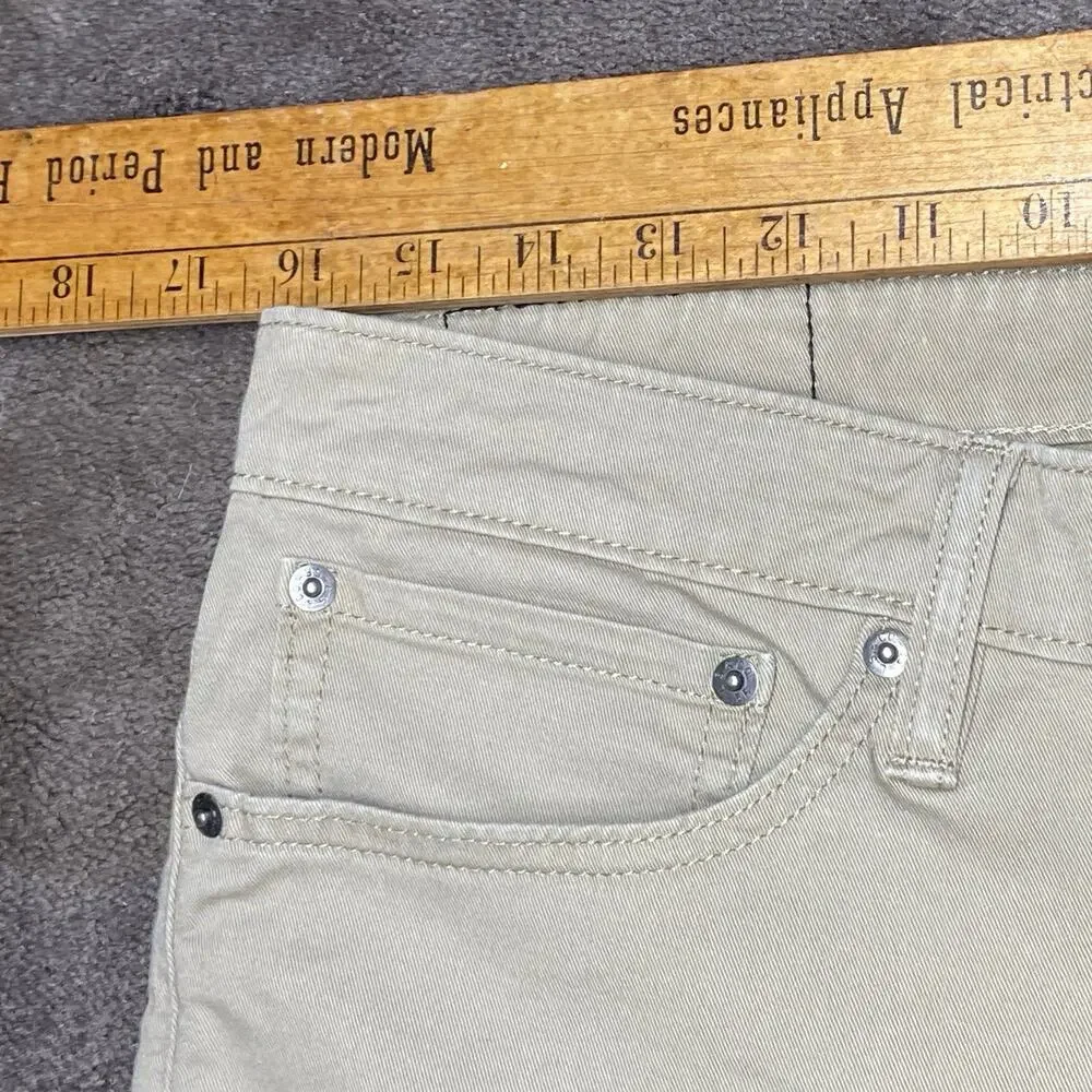 Levi's 511 Red Tab Black Patch Size 32 X 28 (34X30) Khaki Stretch Slim Fit Jeans